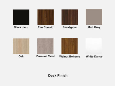 Alexia – U Leg Wood Finish Executive Desk Finish