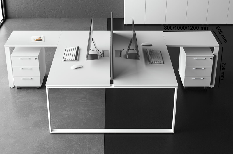 Atlanta Ring Leg Operational Office Desk With Optional Return And Storage Unit 01 Atlanta Ring Leg Operational Office Desk With Optional Return And Storage Unit 01