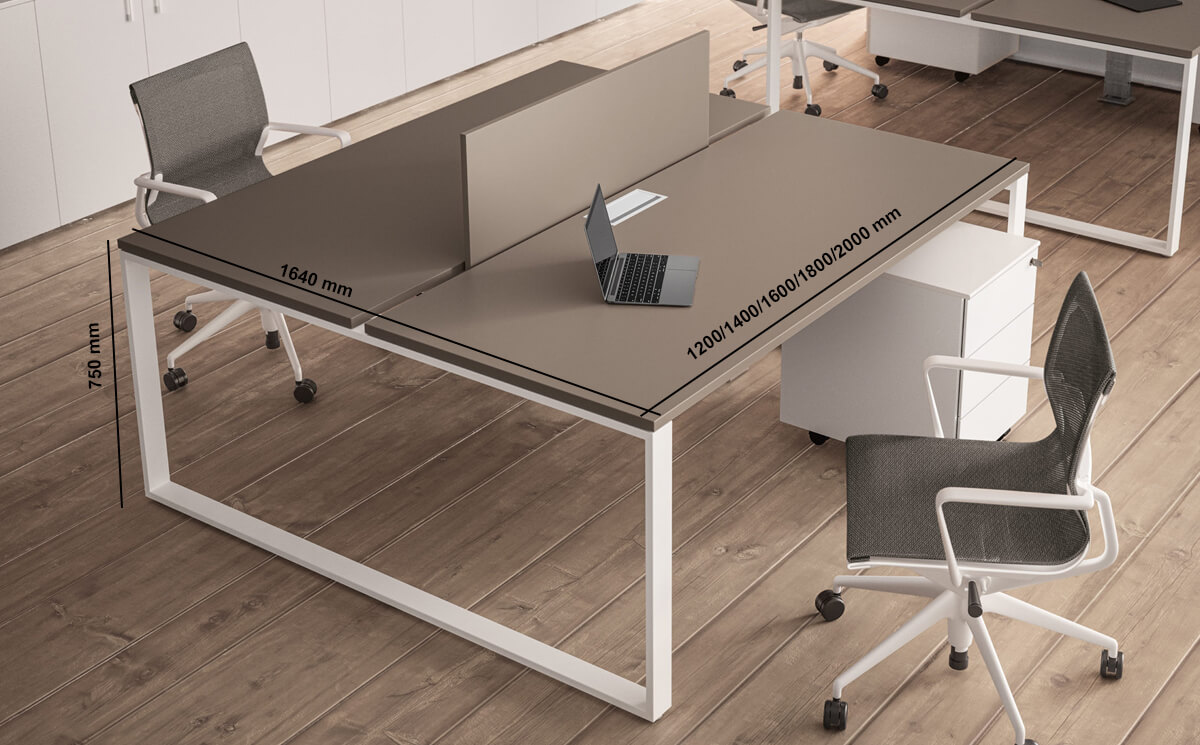 Atlanta Ring Leg Operational Office Desk With Optional Return And Storage Unit Atlanta Ring Leg Operational Office Desk With Optional Return And Storage Unit