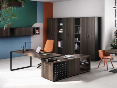 Gus – Ring Leg Wooden Executive Desk