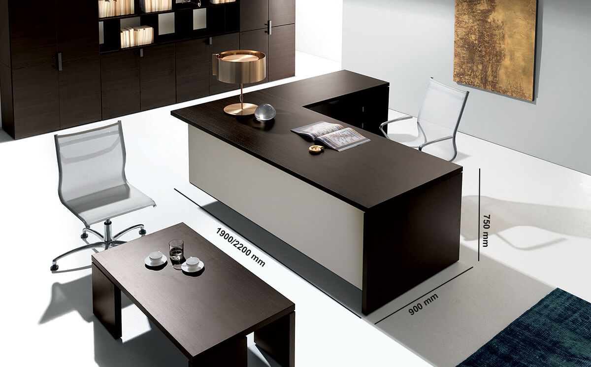 Marl – Solid Wood Finish Executive Desk And Optional Return Marl – Solid Wood Finish Executive Desk And Optional Return
