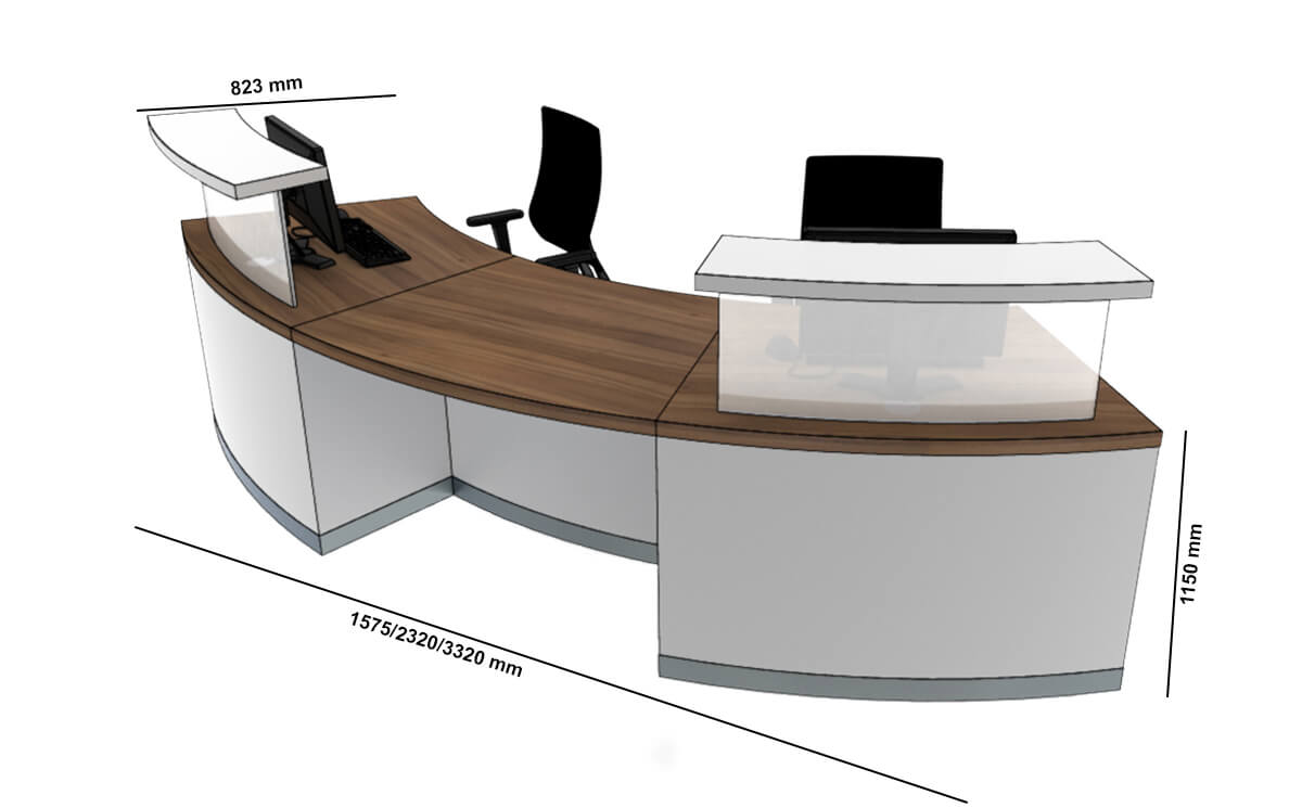 Aida 2 – Curved Reception Desk Size Img Aida 2 – Curved Reception Desk Size Img