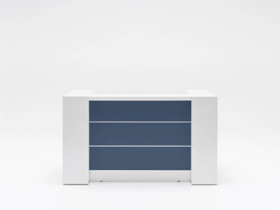 Alba 1 – Reception Desk In White With Multiple Front Finishes 03
