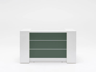 Alba 1 – Reception Desk In White With Multiple Front Finishes 05