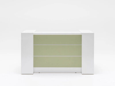 Alba 1 – Reception Desk In White With Multiple Front Finishes 07