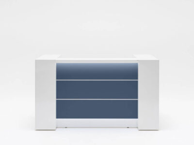 Alba 1 – Reception Desk In White With Multiple Front Finishes 07