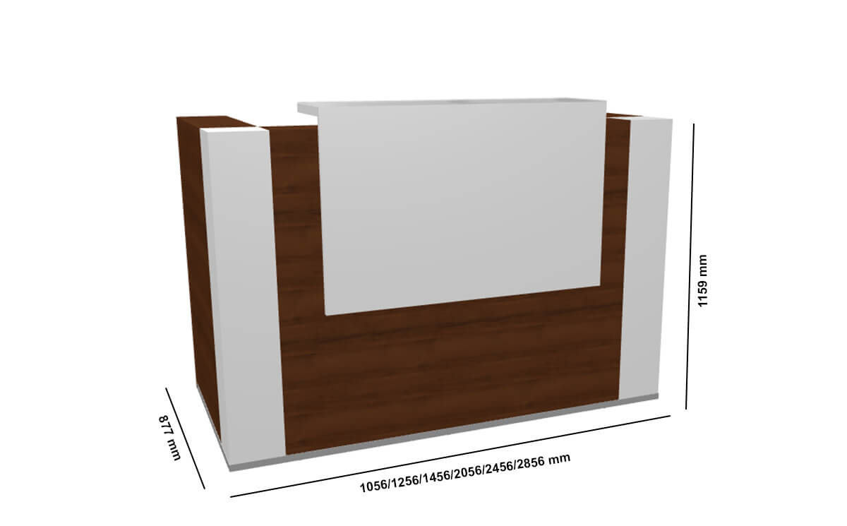 Andreas 3 – Reception Desk With Overhang Panel Size Img Andreas 3 – Reception Desk With Overhang Panel Size Img