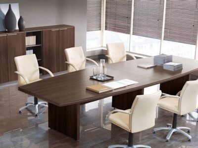 Chalk – Barrel Shaped Boardroom Table Chalk – Barrel Shaped Boardroom Table