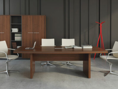 Chalk – Barrel Shaped Boardroom Table
