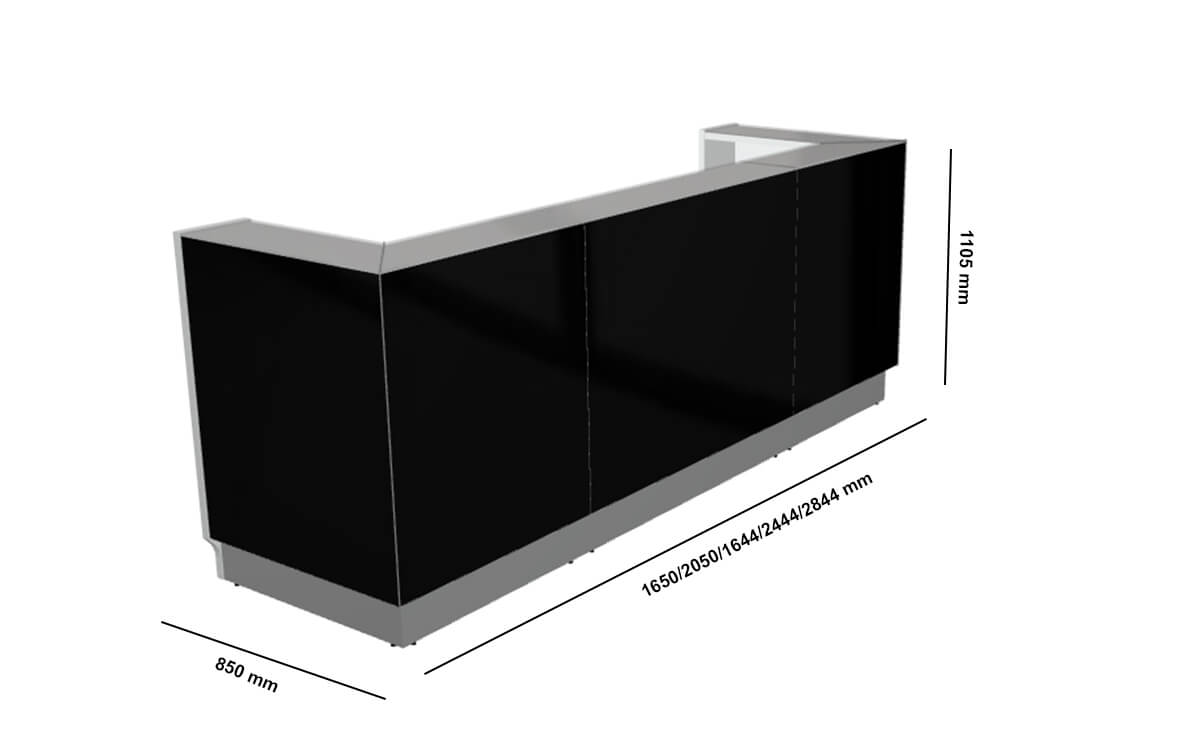 Finley 3 – Reception Desk With Glass Top And Sides Size Img Finley 3 – Reception Desk With Glass Top And Sides Size Img