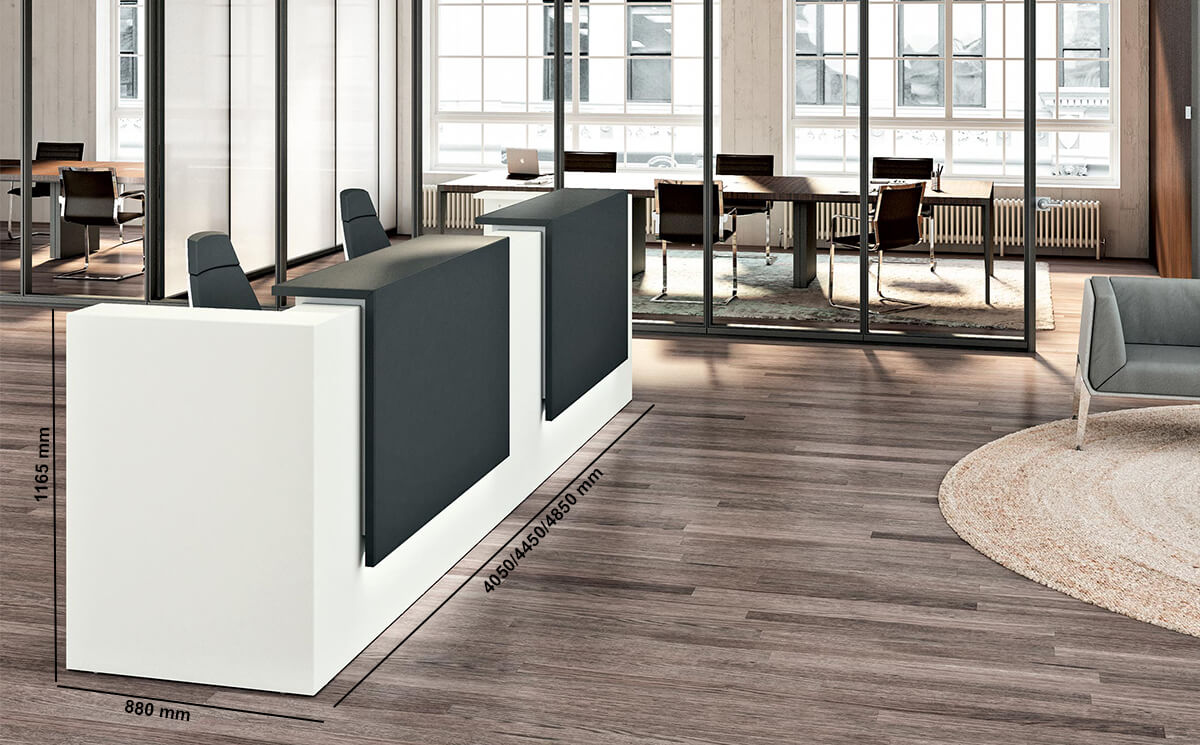 Mona 2 – Large Modular Reception Desk With Overhang Panel Size Img Mona 2 – Large Modular Reception Desk With Overhang Panel Size Img