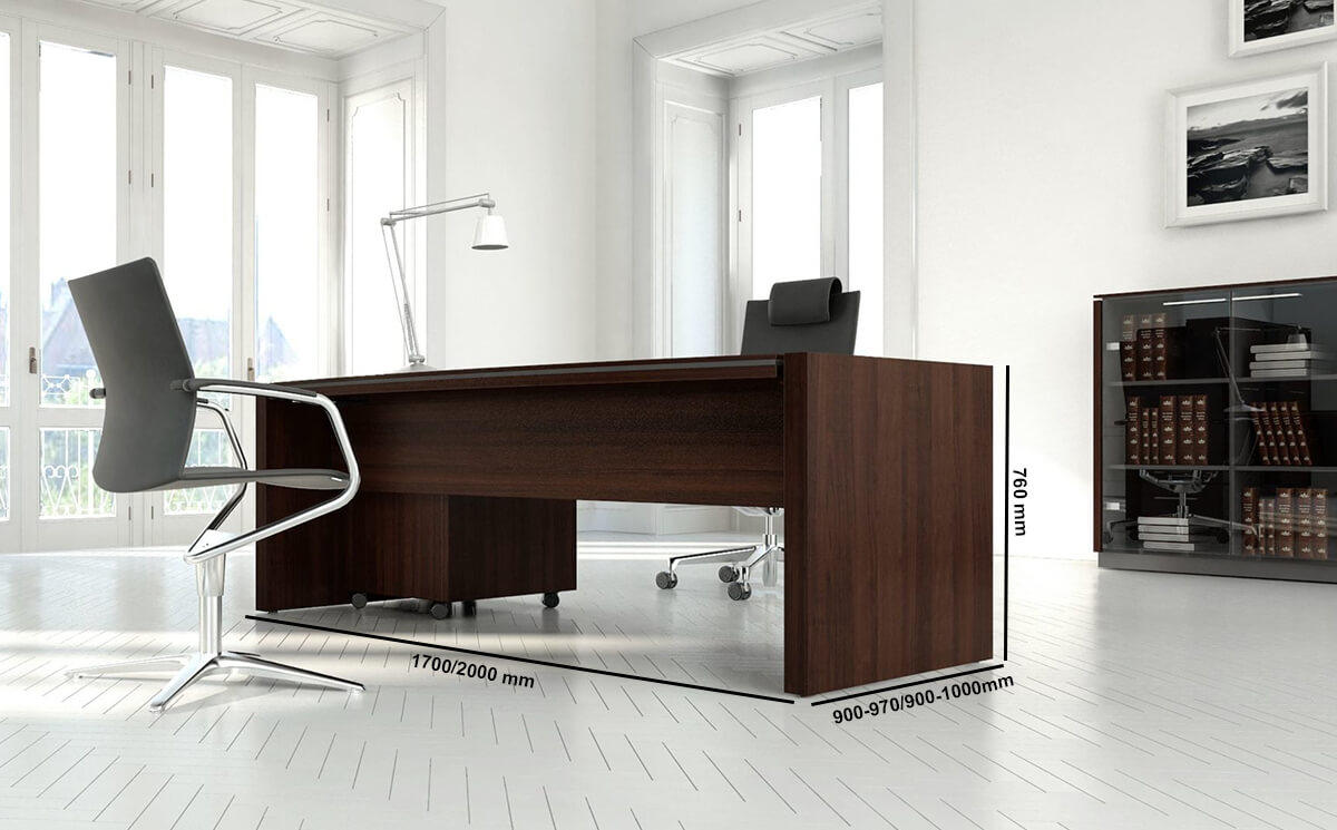 Percy – Bow Front Wood Finish Executive Desk With Optional Return Update Size Percy – Bow Front Wood Finish Executive Desk With Optional Return Update Size
