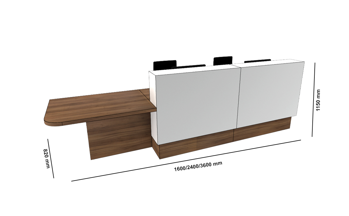 Reem – Reception Desk With Wheelchair Access In Premium White Size Img Reem – Reception Desk With Wheelchair Access In Premium White Size Img