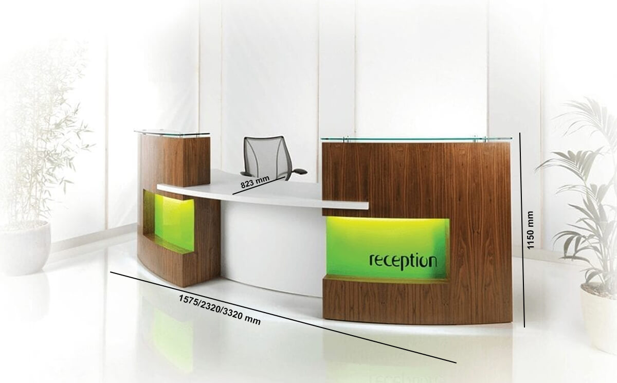 Safa 2 – Reception Desk In Brown Orleans Oak Size Img Safa 2 – Reception Desk In Brown Orleans Oak Size Img