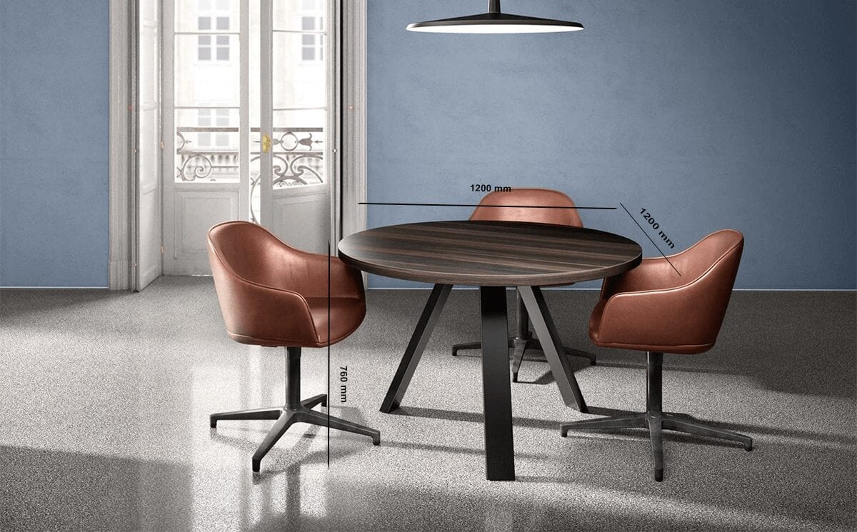 Nora – Round Shape K-Leg Meeting Table Nora – Round Shape K-Leg Meeting Table