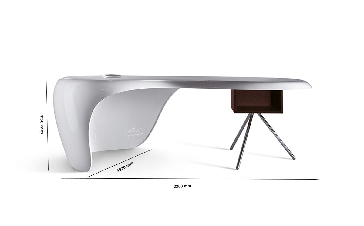 Moda 1 – Curved Gloss Reception desk Moda 1 – Curved Gloss Reception desk