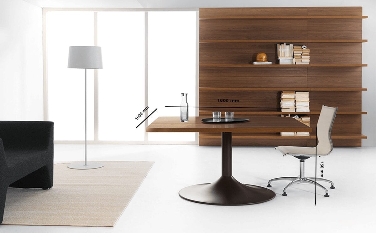 Grandioso 9 – Square Wood Finish Meeting Table Grandioso 9 – Square Wood Finish Meeting Table