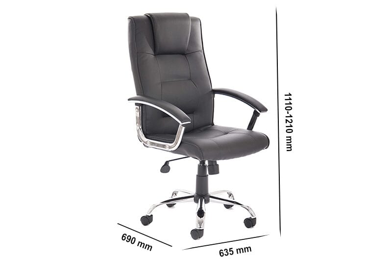 Bastian – Black Bonded Leather Executive Chair Bastian – Black Bonded Leather Executive Chair