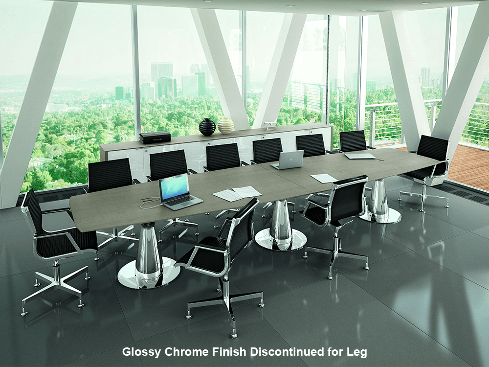 Banks – Oak Boardroom Table With Curved Edges 01