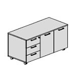 L1250 x D570 x H620 mm (On Castors)