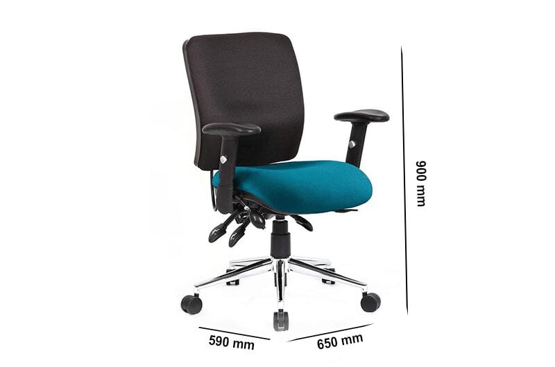 Selena 2 – Multicolour Medium Back Operator Office Chair with Arms Selena 2 – Multicolour Medium Back Operator Office Chair with Arms
