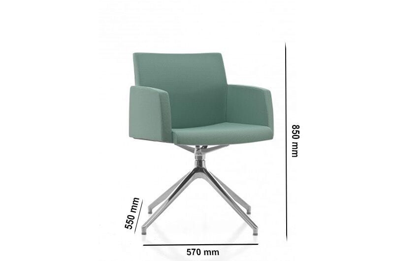 Vernon – Multicolour Armchair with Five-Star Wheel Base Vernon – Multicolour Armchair with Five-Star Wheel Base
