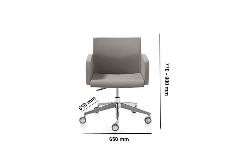 Vernon – Multicolour Armchair with Five-Star Wheel Base Vernon – Multicolour Armchair with Five-Star Wheel Base