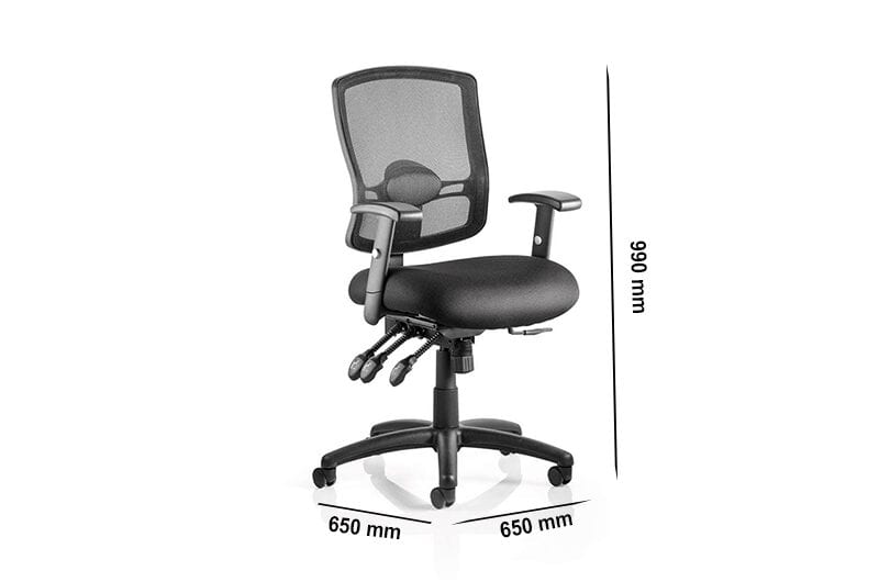 Oregon 3 – Black Operator Office Chair with Mesh Back Oregon 3 – Black Operator Office Chair with Mesh Back