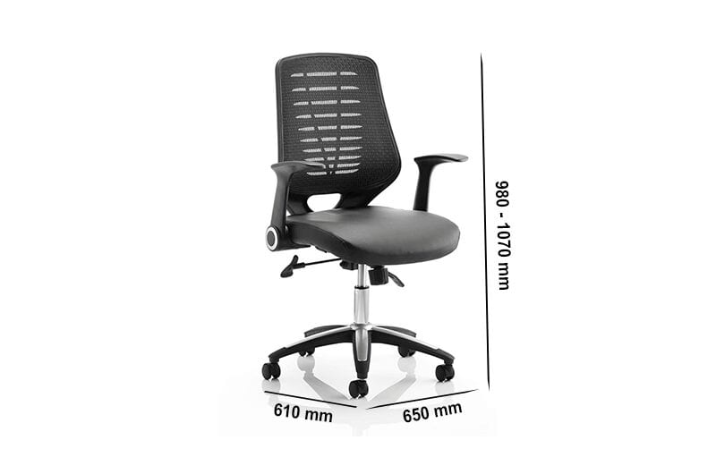 Parker – Task Operator Office Chair in Black Mesh with Arms Parker – Task Operator Office Chair in Black Mesh with Arms