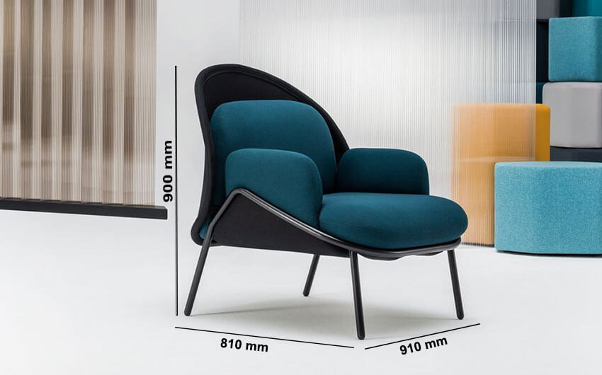 Windsor – Fabric Metal Armchair With Shield And Metal Frame Windsor – Fabric Metal Armchair With Shield And Metal Frame