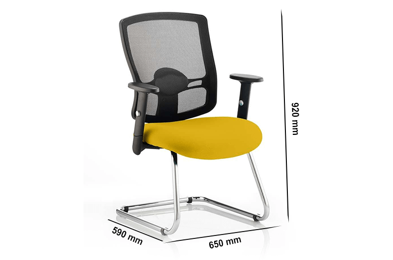 Oregon – Chrome Cantilever Visitor Chair with Mesh Back Size Oregon – Chrome Cantilever Visitor Chair With Mesh Back