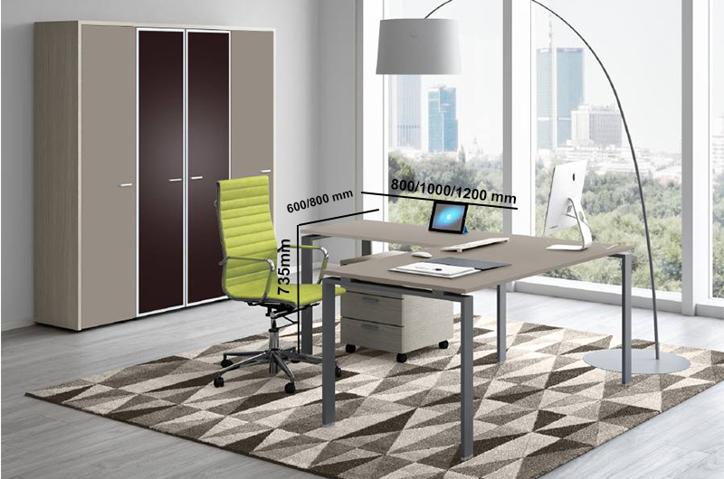 Dante – U Leg Sturdy Office Executive Desk With Optional Return & Pedestal 01 Dante – U Leg Sturdy Office Executive Desk With Optional Return & Pedestal 01