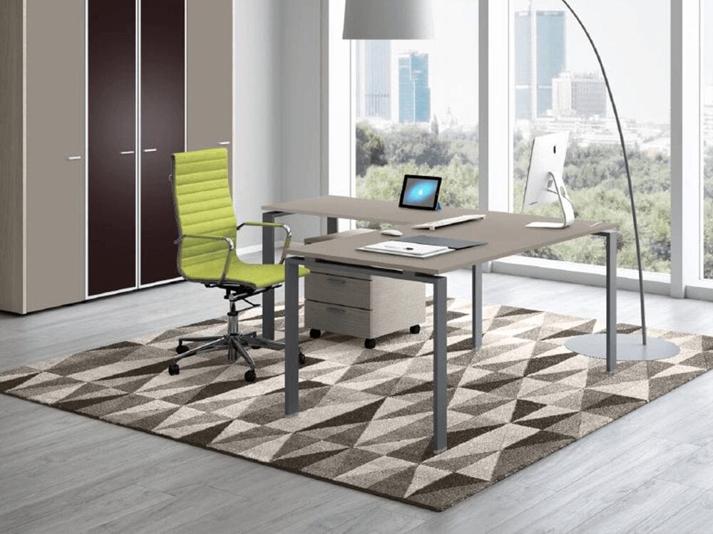 Dante - U Leg Sturdy Office Executive Desk with Optional Return & Pedestal Dante - U Leg Sturdy Office Executive Desk with Optional Return & Pedestal