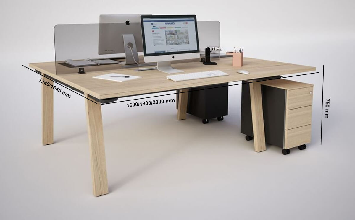 Franco 2 Back To Back Operational Desk In Traditional Oak For 2 People Size Img Franco 2 Back To Back Operational Desk In Traditional Oak For 2 People Size Img