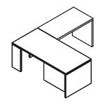 Desk with Return