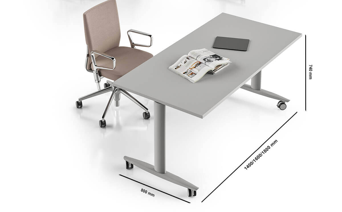 Piega – T Flex Foldable & Stackable Office Desk Size Img Piega – T Flex Foldable & Stackable Office Desk Size Img