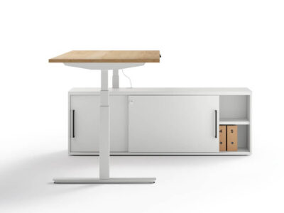 Vigente – Height Adjustable At Fixed Positions Desk With Optional Return1