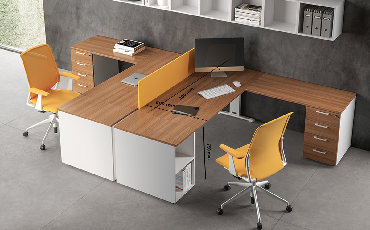 Size Matteo – T Leg Office Desk With Optional Shelf For Storage Size Matteo – T Leg Office Desk With Optional Shelf For Storage
