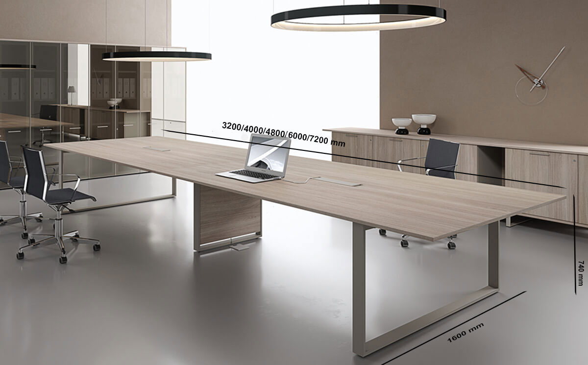 Ernesto Large Meeting Table Size Ernesto Large Meeting Table Size