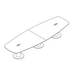 Barrel Shape Table (14 Persons)