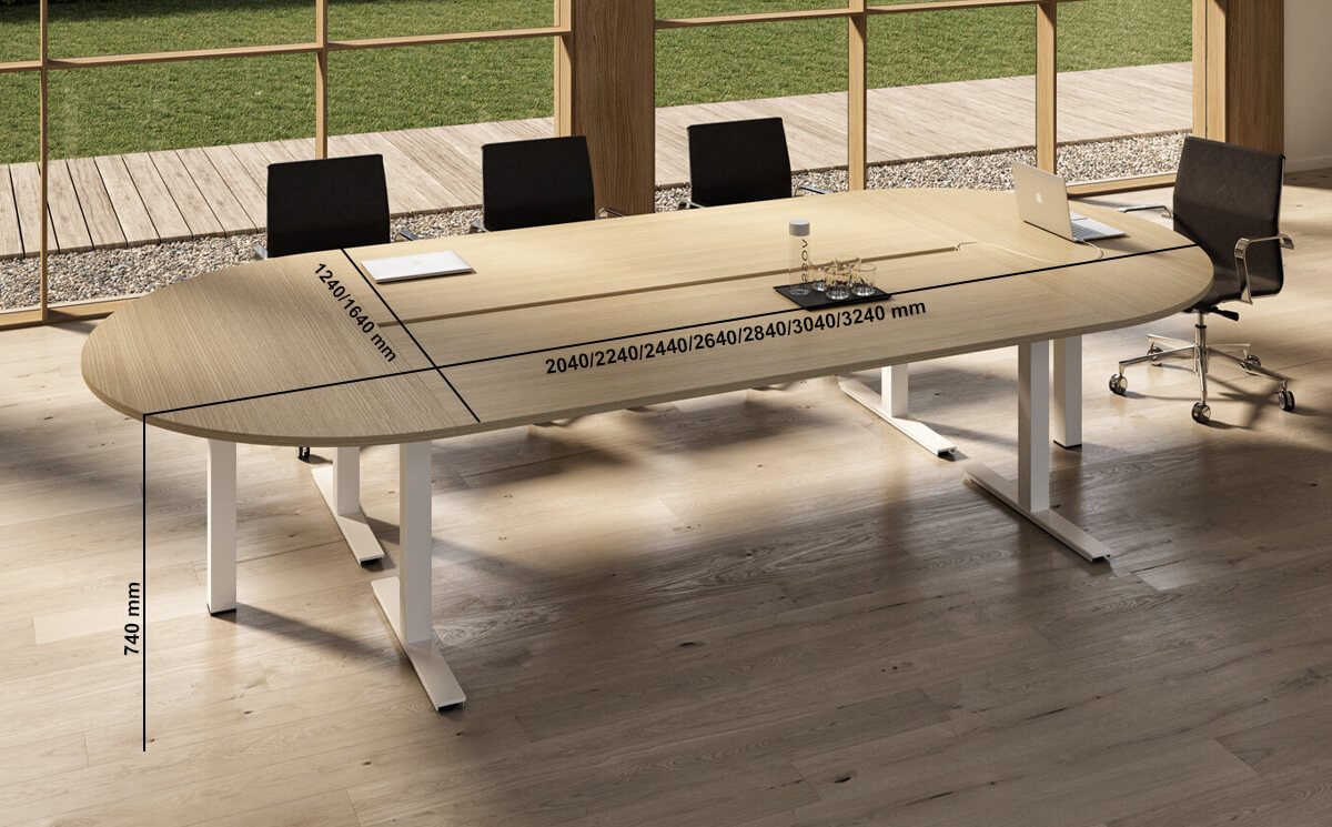 Yajushi Meeting Table With 2 End Elements Yajushi Meeting Table With 2 End Elements
