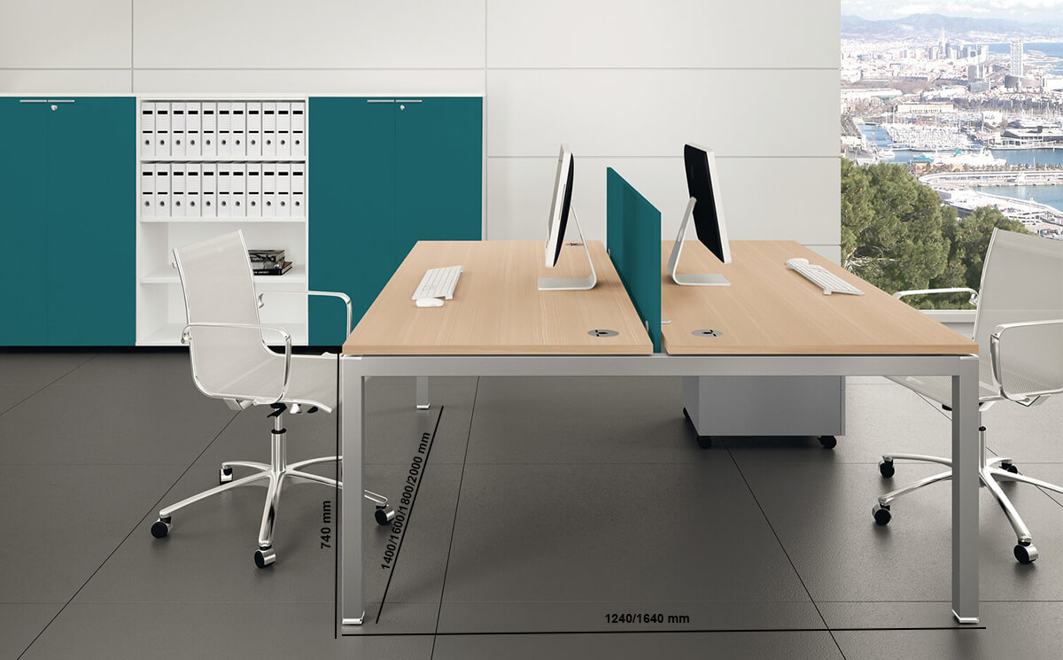 Yakir 2 Operative Desk With Dividing Screen Workstation For 2 People Size Img Yakir 2 Operative Desk With Dividing Screen Workstation For 2 People Size Img