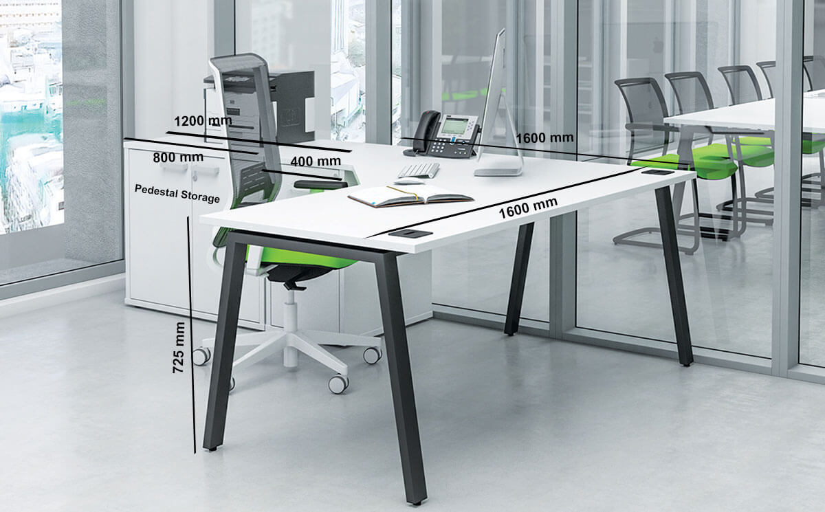 Tyler – Ergonomic Corner Desk Size (1) Tyler – Ergonomic Corner Desk Size (1)
