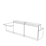 Medium Desk with Right DDA Access Unit