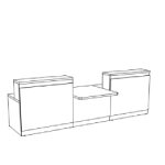 Desk with Centre DDA Access Unit