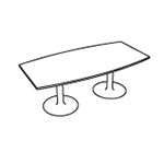 Small Barrel Shape Table (6 Persons)