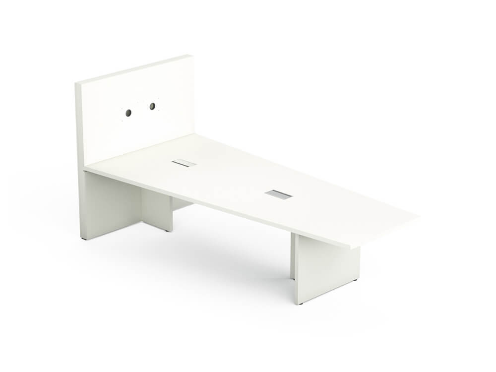 E Meeting Table With Panel Legs And Multimedia Wall 1