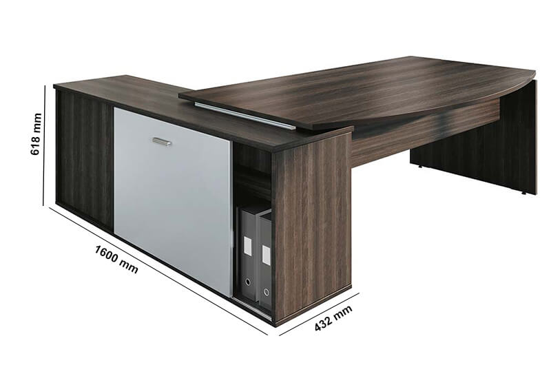 Moka Curved Executive Desk Perfect Addition Moka Curved Executive Desk Perfect Addition