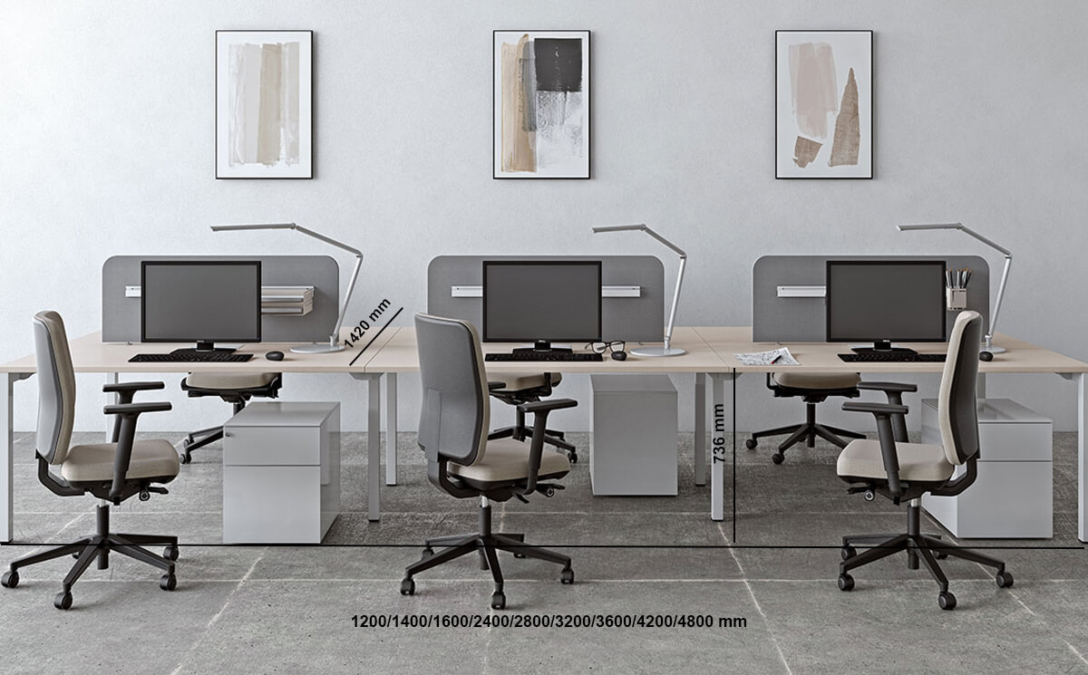 Zoela 1 Workstation For 2,4 And 6 People With Fixed Height Size Img Zoela 1 Workstation For 2,4 And 6 People With Fixed Height Size Img
