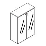 Storage With Glass Door